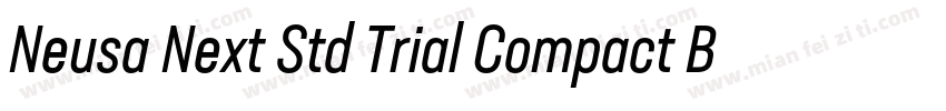 Neusa Next Std Trial Compact Bold字体转换